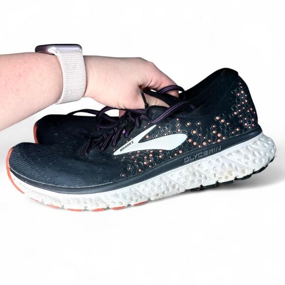 Brooks Glycerin 17 Women’s Size 10 B Wide Width Running Shoes Purple Orange - Picture 4 of 7